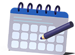 Stift und Kalender