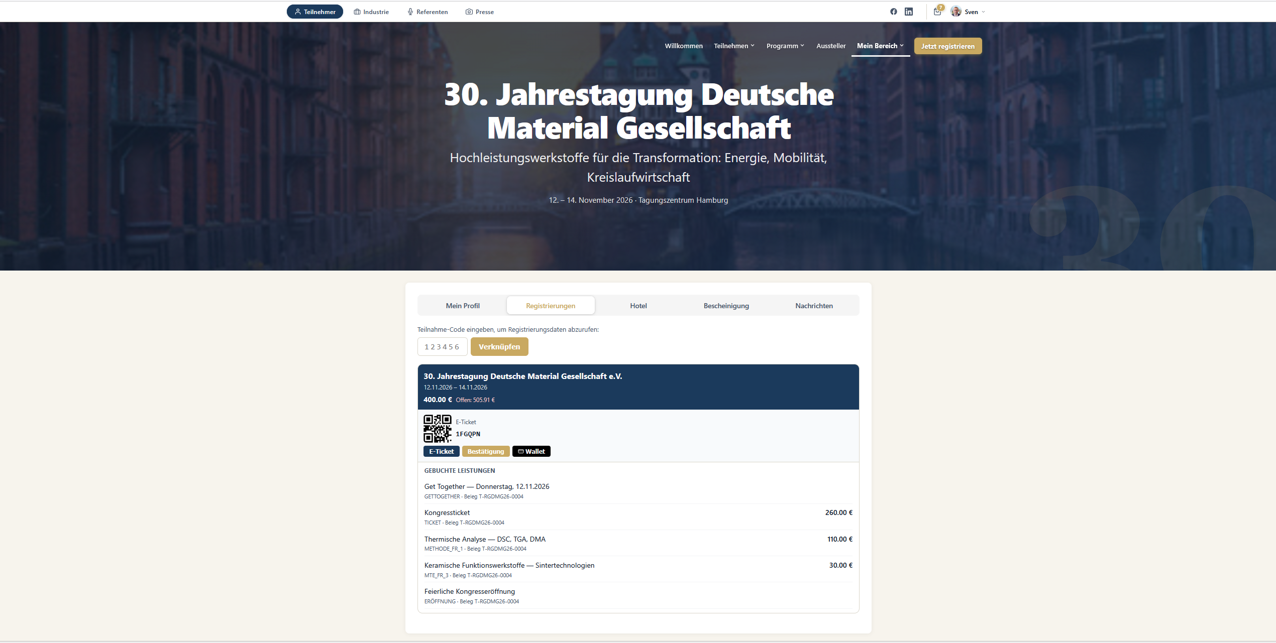 Teilnehmerportal