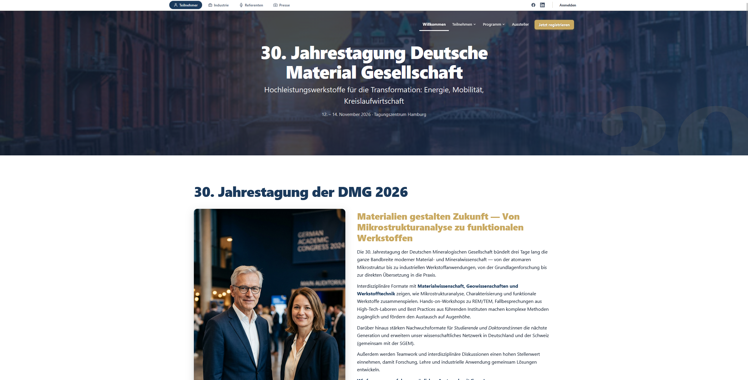 Veranstaltungswebsite
